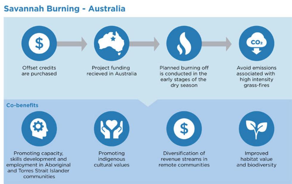 "Savannah Burning - Australia" infographic