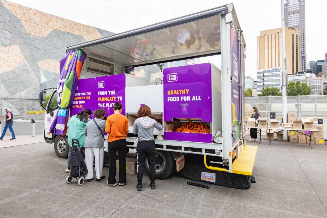 Foodbank activation mobile promotional stall
