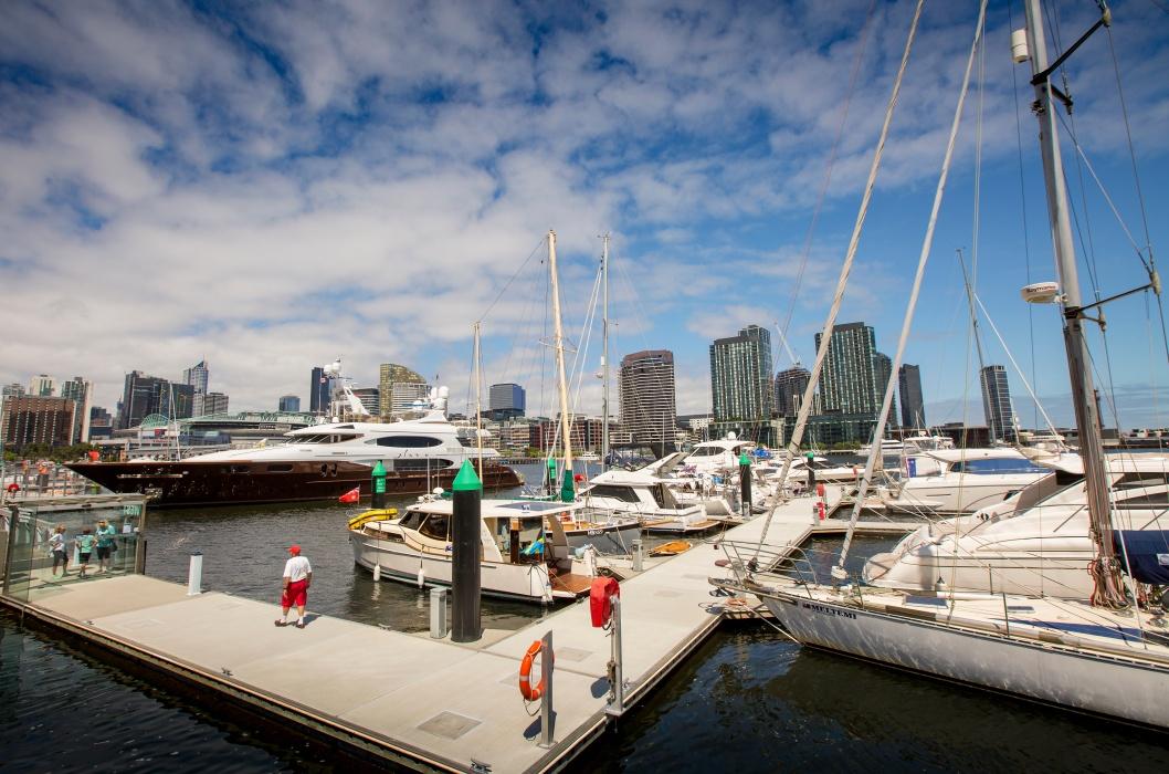Melbourne City Marina ships at berth
