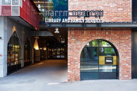 Narrm Ngarrgu Library entrance