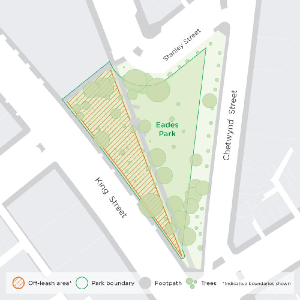 Off-lease map of Eades Park