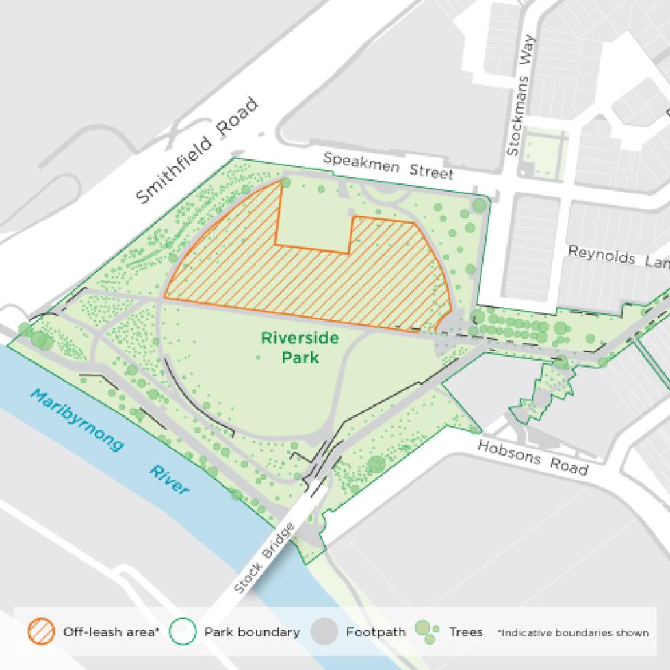 Off-lease map of Riverside Park