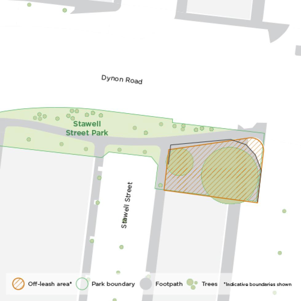 Off-lease map of Stawell Park