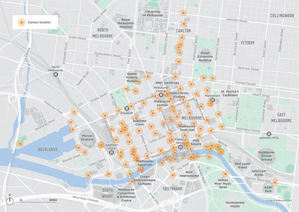 Safe City Camera Program map