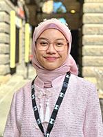 my melbourne student ambassador Zhafira poses for camera