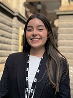 my melbourne student ambassador isabella poses for camera